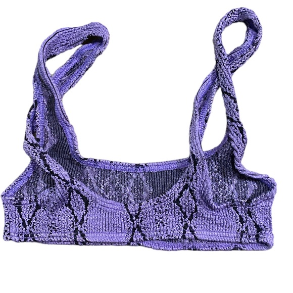 Bond Eye Limeade Edition Violet Python Bikini Top - Picture 6 of 14